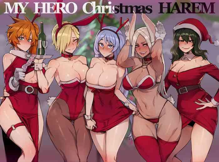 Hand Job MY HERO Christmas HAREM- My hero academia | boku no hero academia hentai Compilation