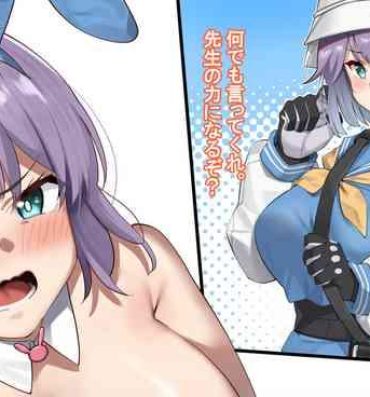 Livesex Bunny Saki-chan no Ongaeshi- Blue archive hentai Sextape